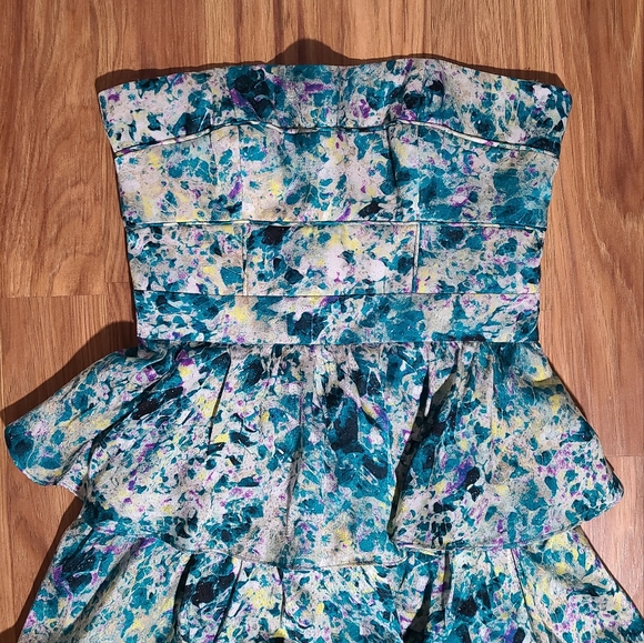 Cynthia Steffe Deep Jade Strapless Dress - Picture 2 of 5